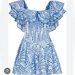 Charo Ruiz Ibiza Dalia ruffled broderie anglaise minidress